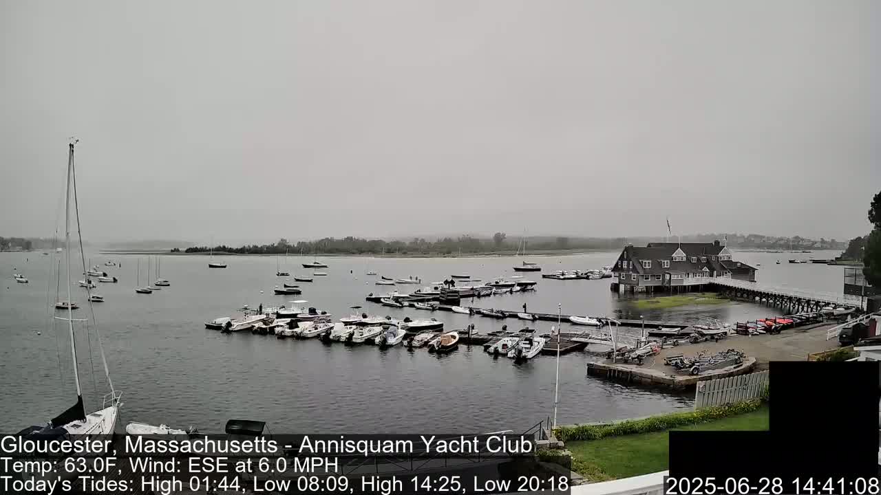 Annisquam Yacht Club Live Cam - Gloucester, Massachusetts, USA 