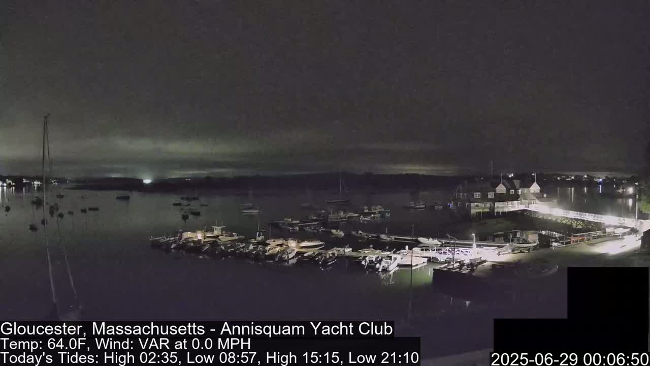 Annisquam Yacht Club Live Cam - Gloucester, Massachusetts, USA 