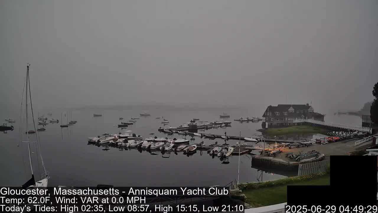 Annisquam Yacht Club Live Cam - Gloucester, Massachusetts, USA 