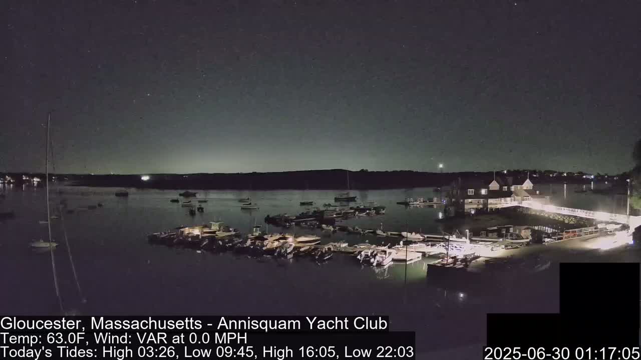 Annisquam Yacht Club Live Cam - Gloucester, Massachusetts, USA 