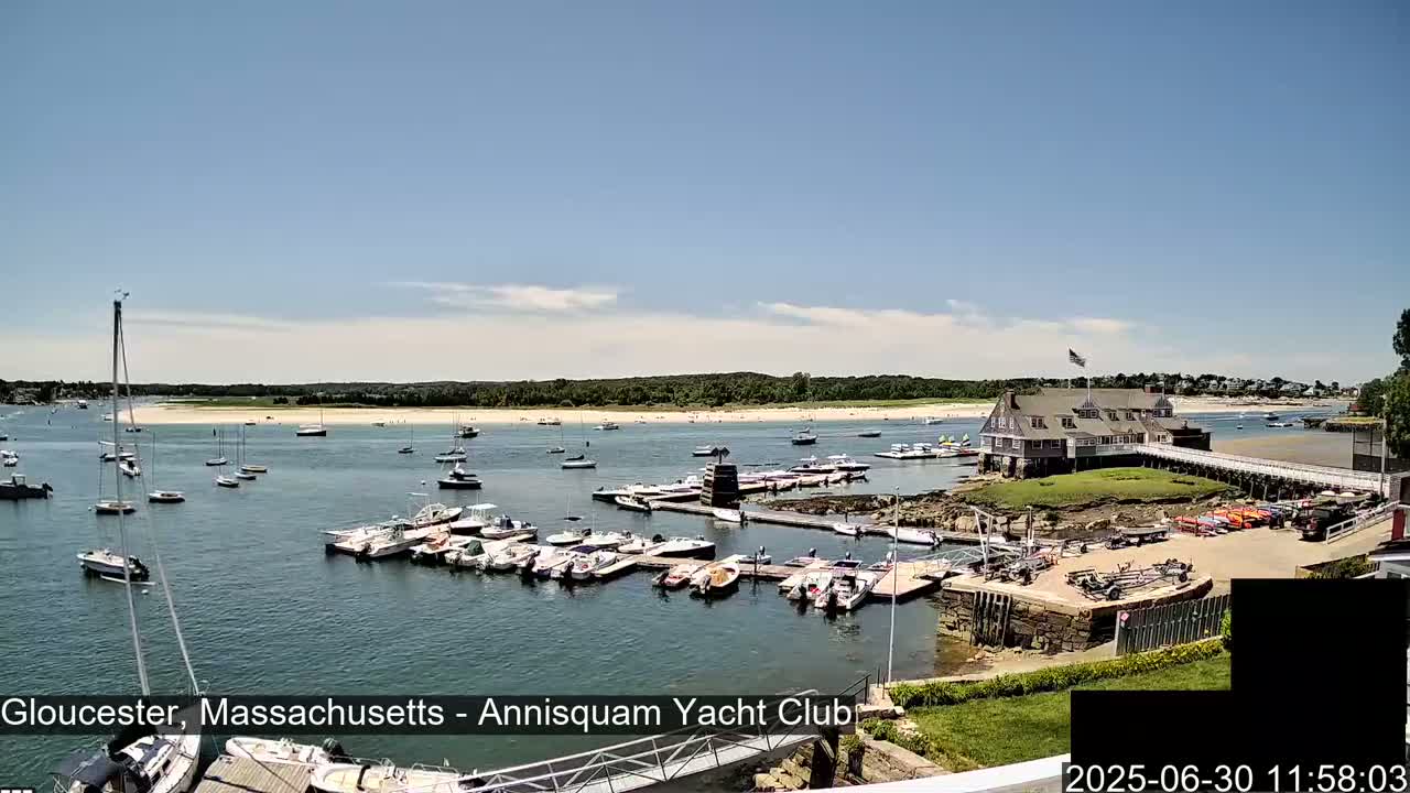 Annisquam Yacht Club Live Cam - Gloucester, Massachusetts, USA 
