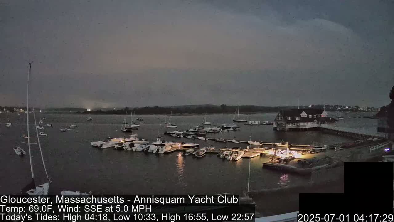 Annisquam Yacht Club Live Cam - Gloucester, Massachusetts, USA 