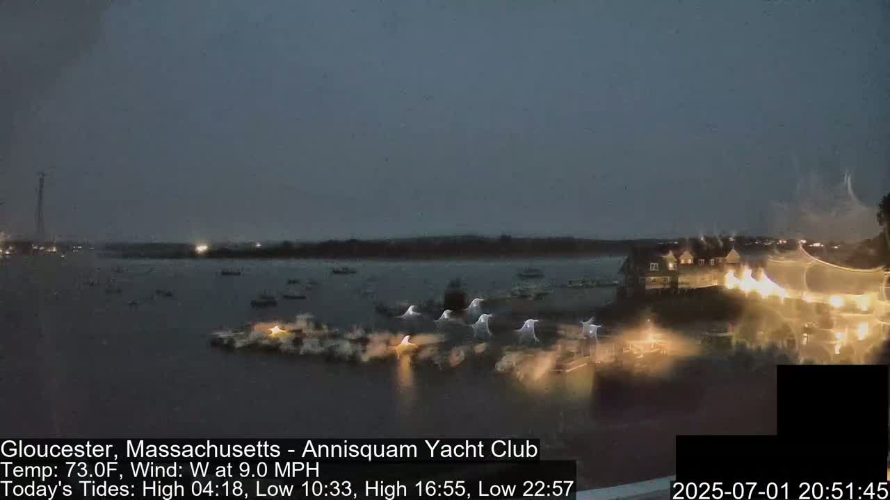 Annisquam Yacht Club Live Cam - Gloucester, Massachusetts, USA 