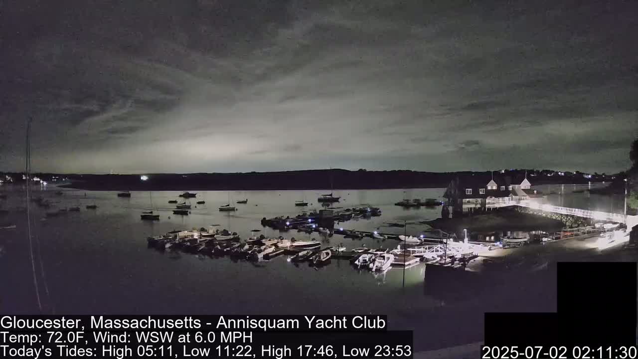 Annisquam Yacht Club Live Cam - Gloucester, Massachusetts, USA 