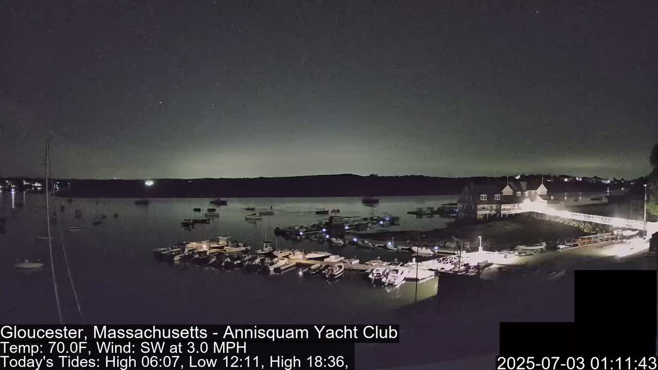 Annisquam Yacht Club Live Cam - Gloucester, Massachusetts, USA 