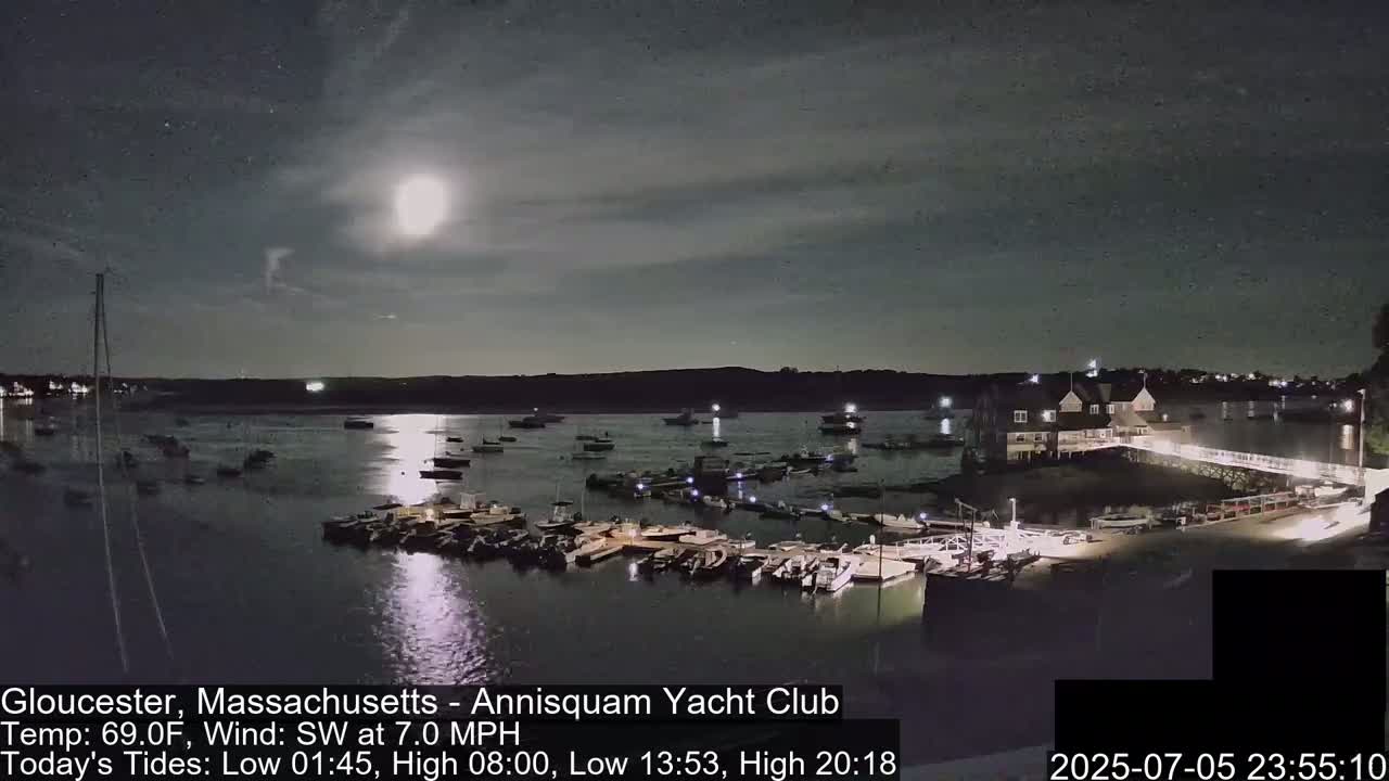 Annisquam Yacht Club Live Cam - Gloucester, Massachusetts, USA 