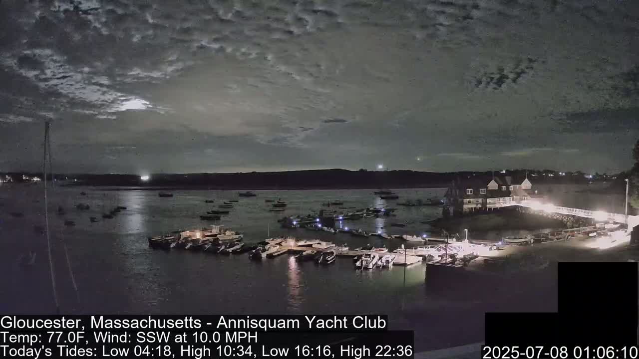 Annisquam Yacht Club Live Cam - Gloucester, Massachusetts, USA 