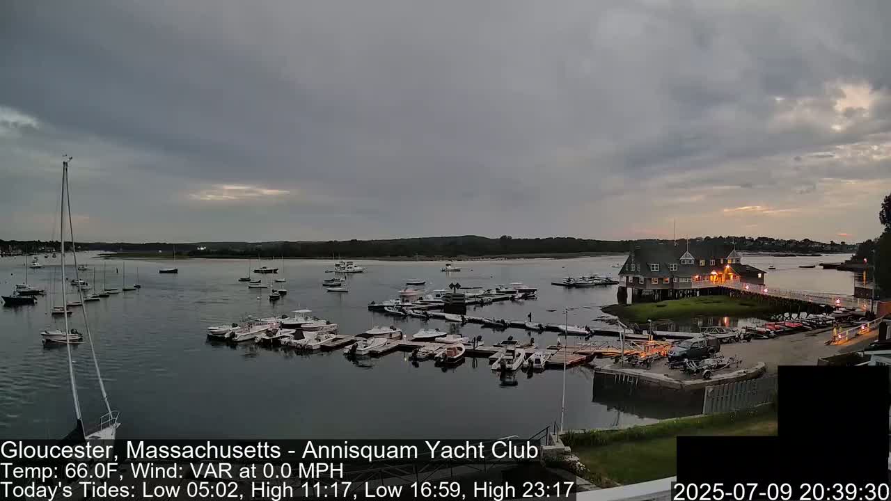 Annisquam Yacht Club Live Cam - Gloucester, Massachusetts, USA 