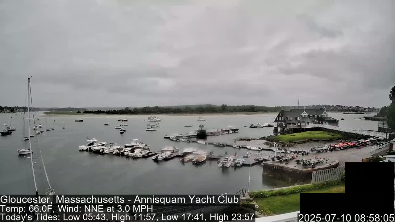 Annisquam Yacht Club Live Cam - Gloucester, Massachusetts, USA 