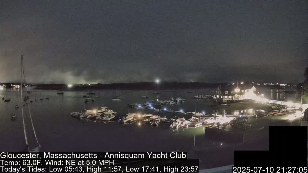 Annisquam Yacht Club Live Cam - Gloucester, Massachusetts, USA 