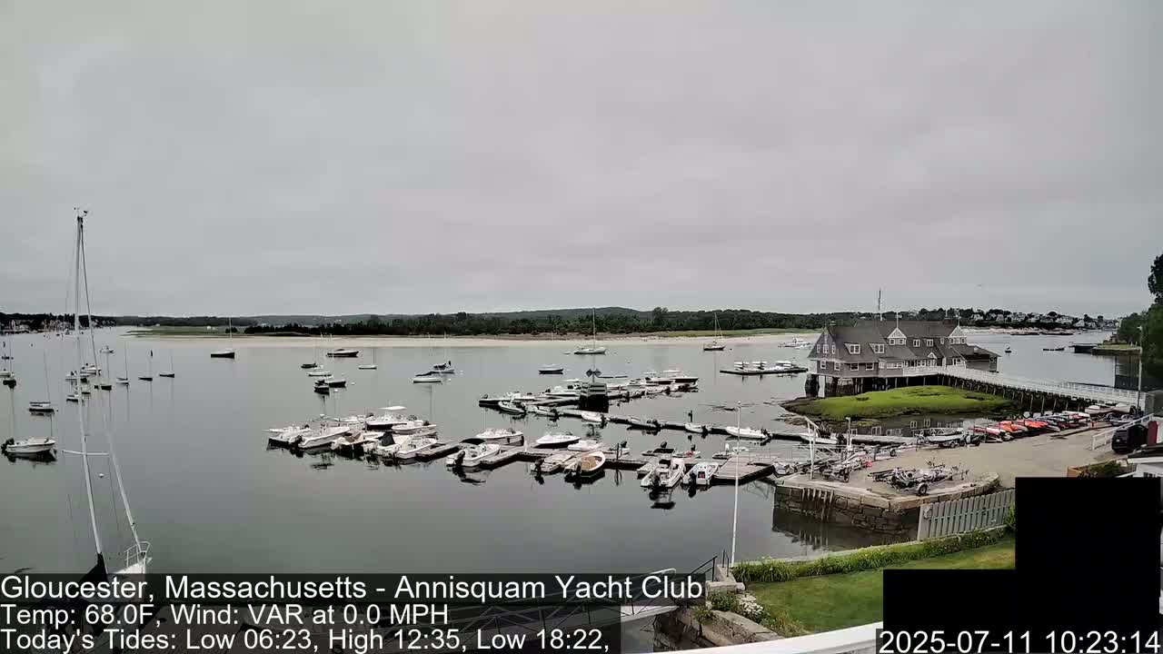Annisquam Yacht Club Live Cam - Gloucester, Massachusetts, USA 