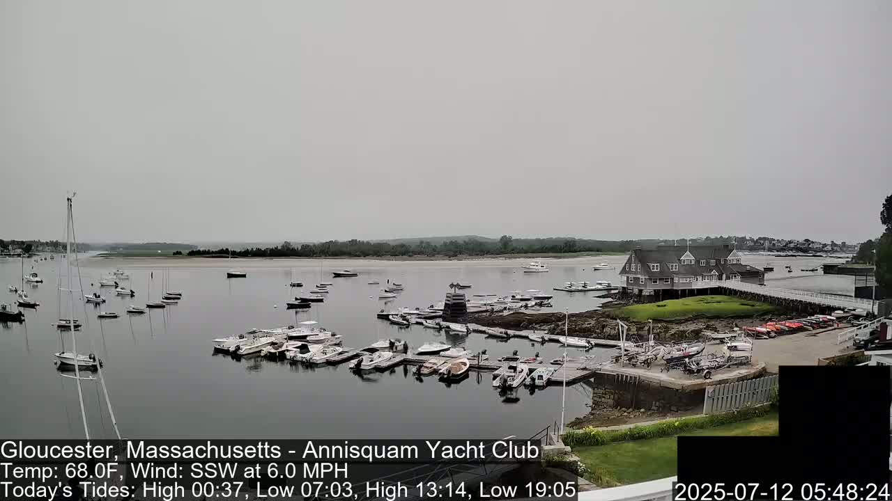 Annisquam Yacht Club Live Cam - Gloucester, Massachusetts, USA 