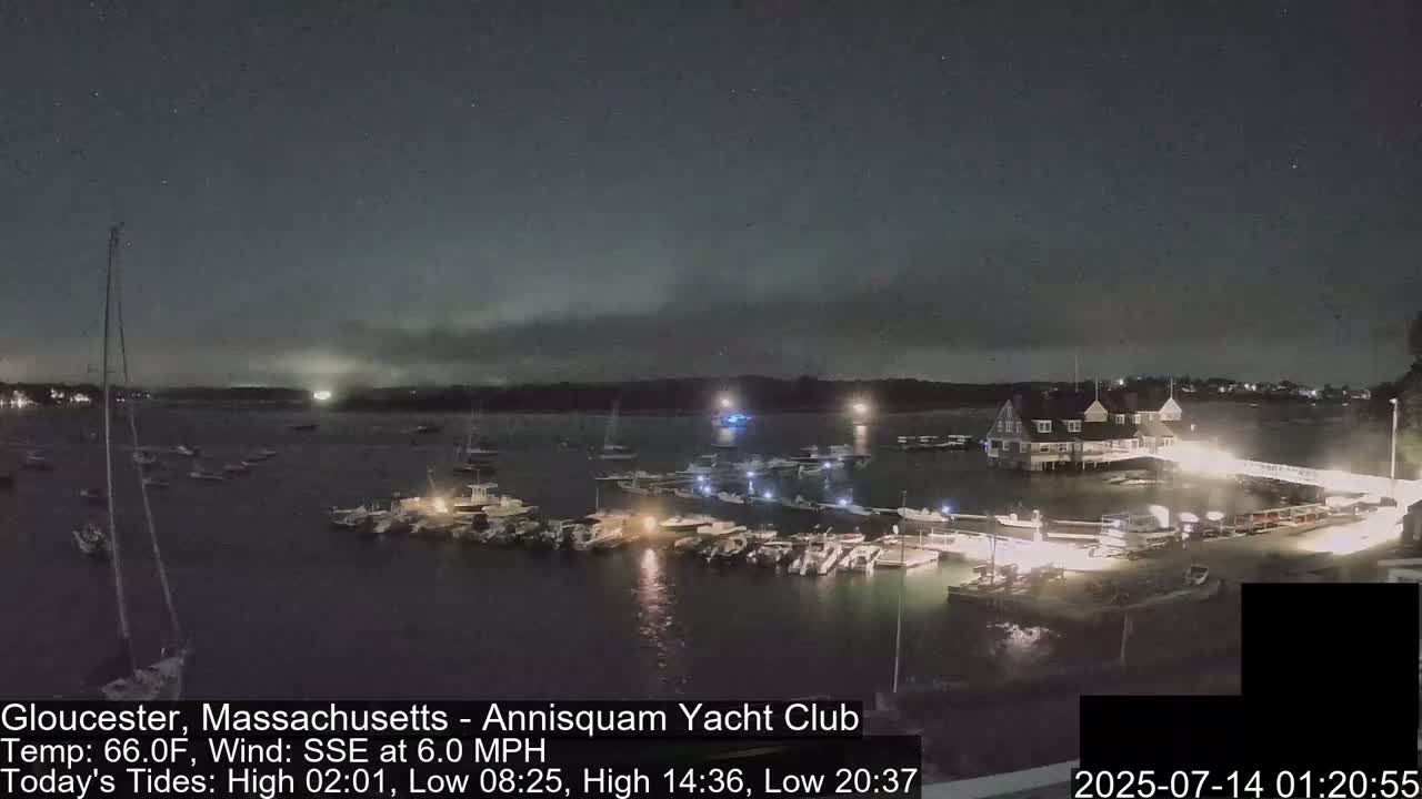 Annisquam Yacht Club Live Cam - Gloucester, Massachusetts, USA 