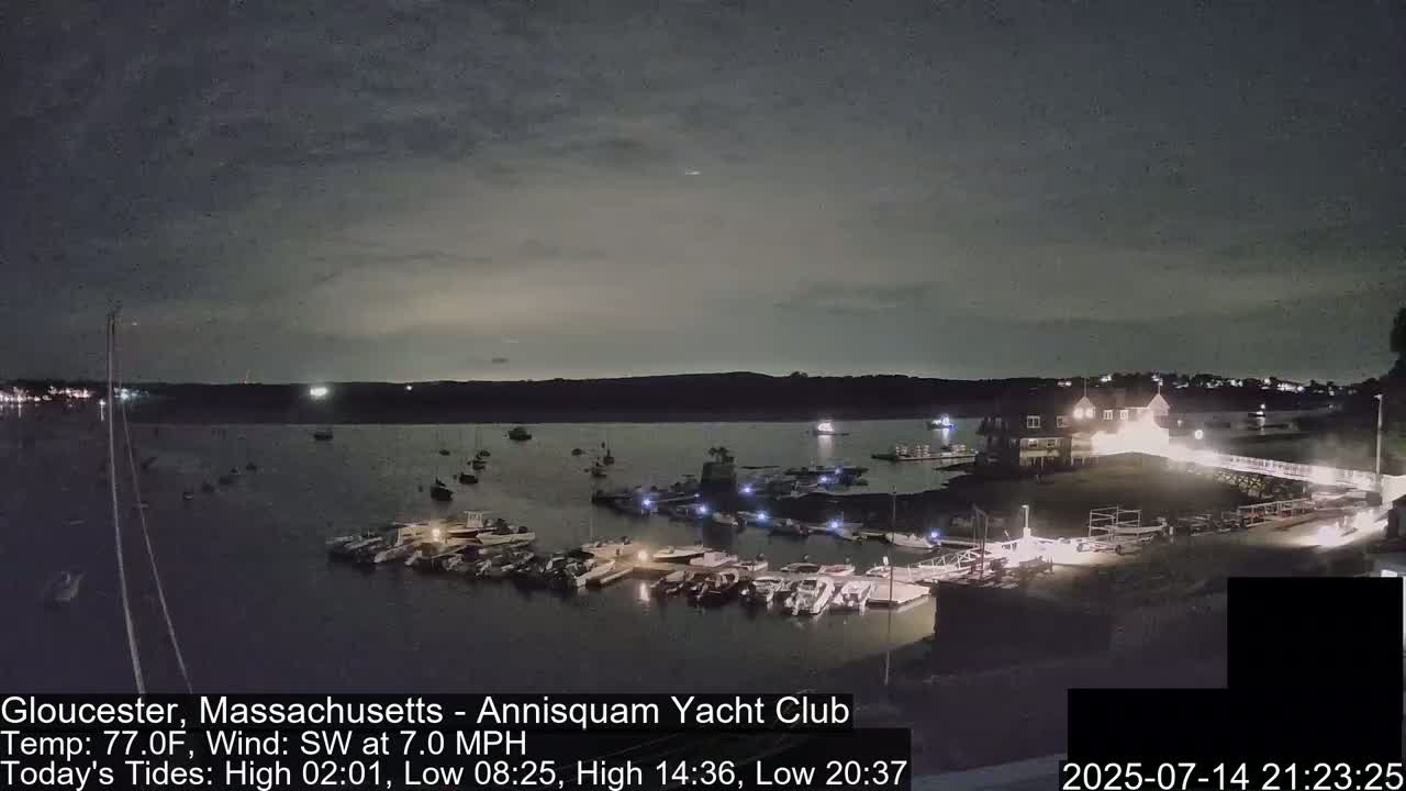 Annisquam Yacht Club Live Cam - Gloucester, Massachusetts, USA 