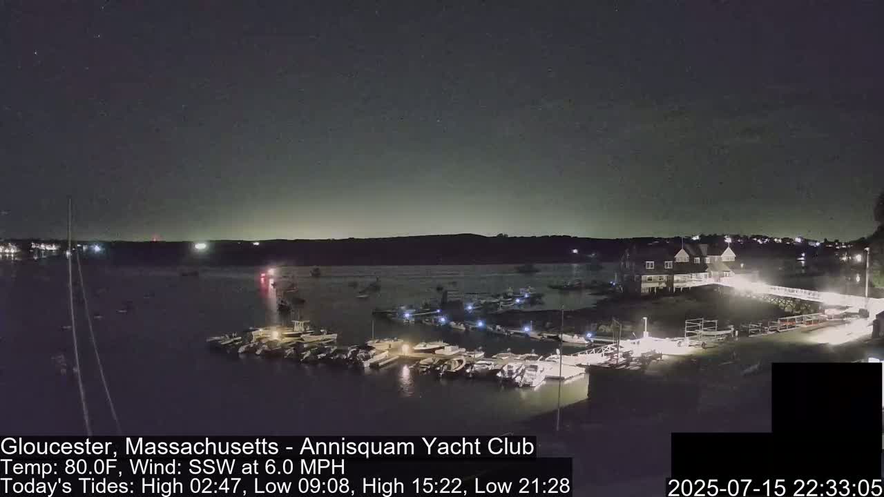 Annisquam Yacht Club Live Cam - Gloucester, Massachusetts, USA 