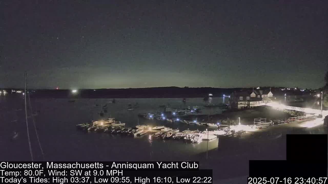 Annisquam Yacht Club Live Cam - Gloucester, Massachusetts, USA 