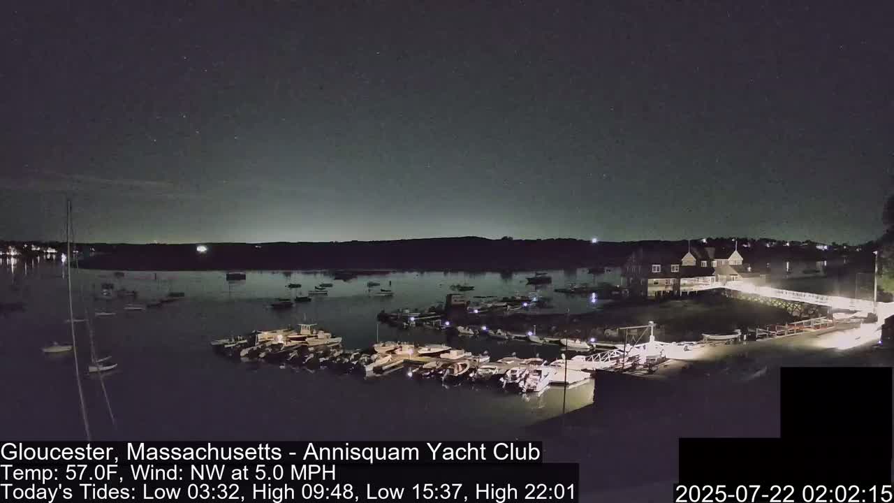 Annisquam Yacht Club Live Cam - Gloucester, Massachusetts, USA 