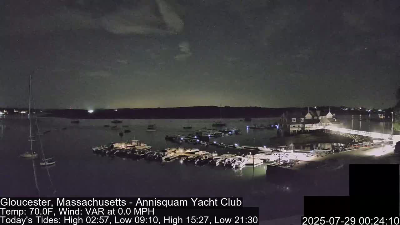 Annisquam Yacht Club Live Cam - Gloucester, Massachusetts, USA 