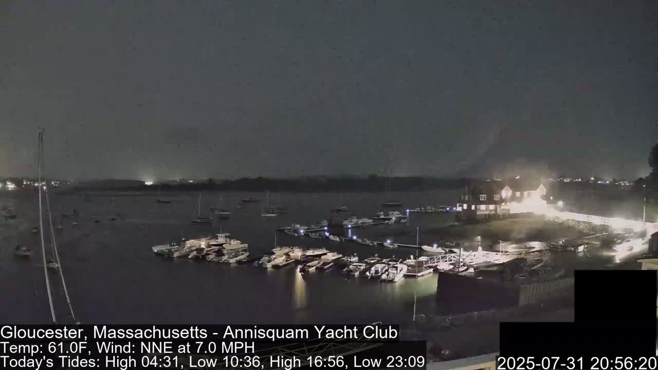 Annisquam Yacht Club Live Cam - Gloucester, Massachusetts, USA 