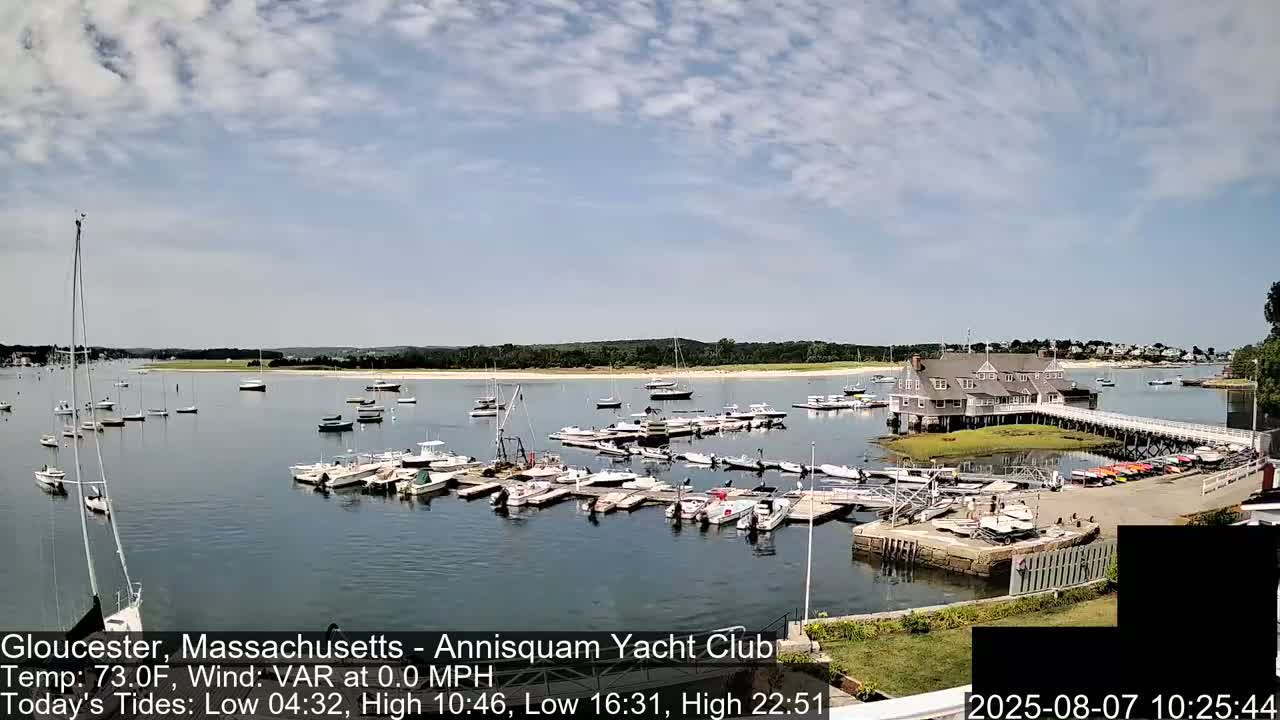 Annisquam Yacht Club Live Cam - Gloucester, Massachusetts, USA 