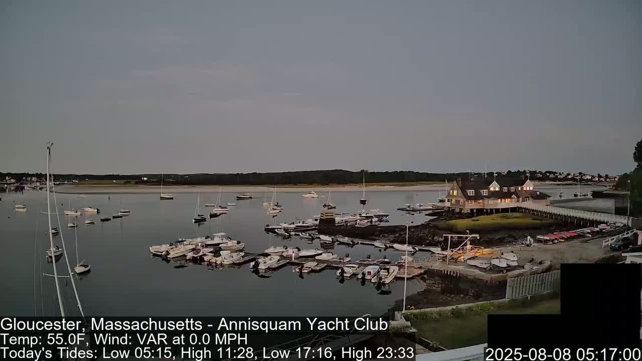 Annisquam Yacht Club Live Cam - Gloucester, Massachusetts, USA 