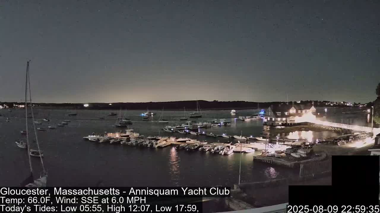 Annisquam Yacht Club Live Cam - Gloucester, Massachusetts, USA 