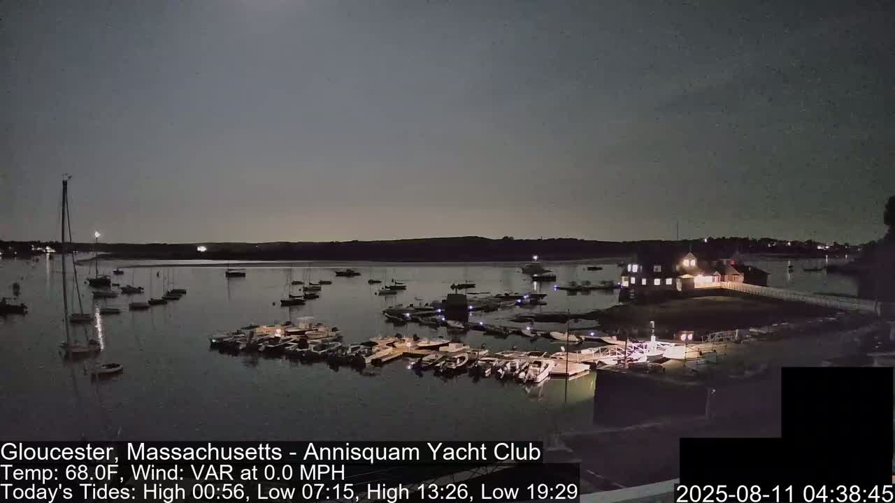 Annisquam Yacht Club Live Cam - Gloucester, Massachusetts, USA 
