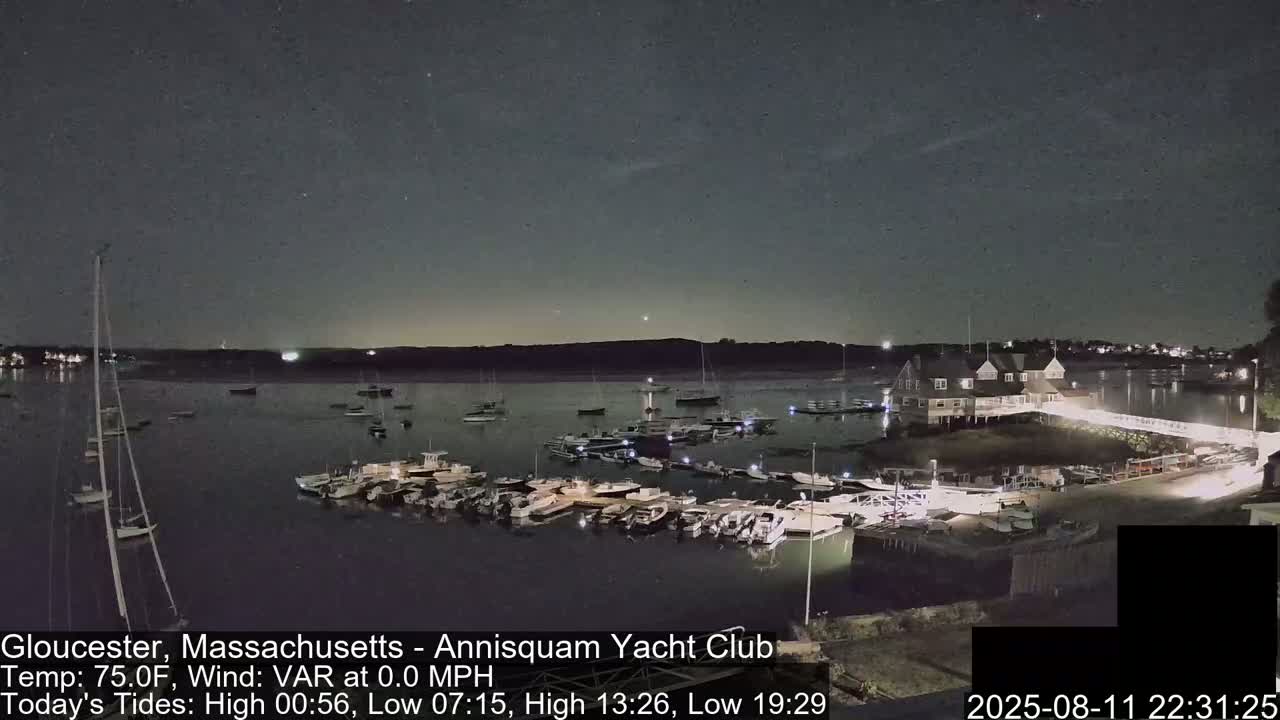 Annisquam Yacht Club Live Cam - Gloucester, Massachusetts, USA 