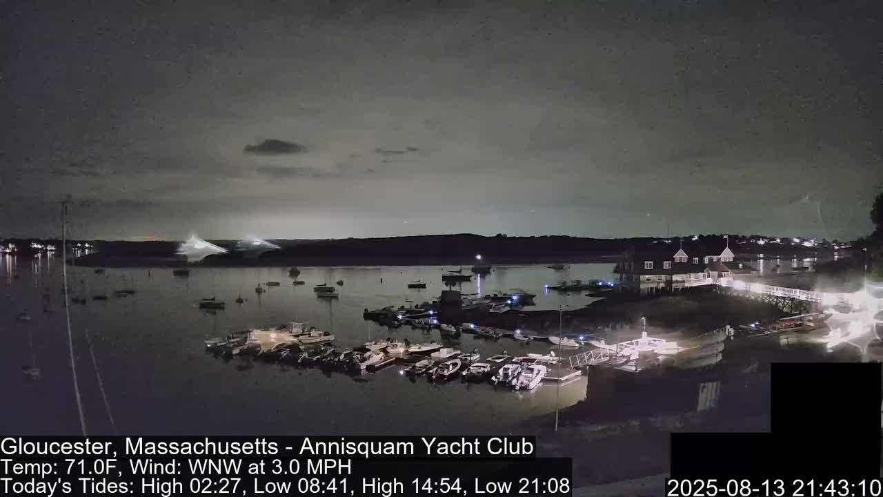 Annisquam Yacht Club Live Cam - Gloucester, Massachusetts, USA 