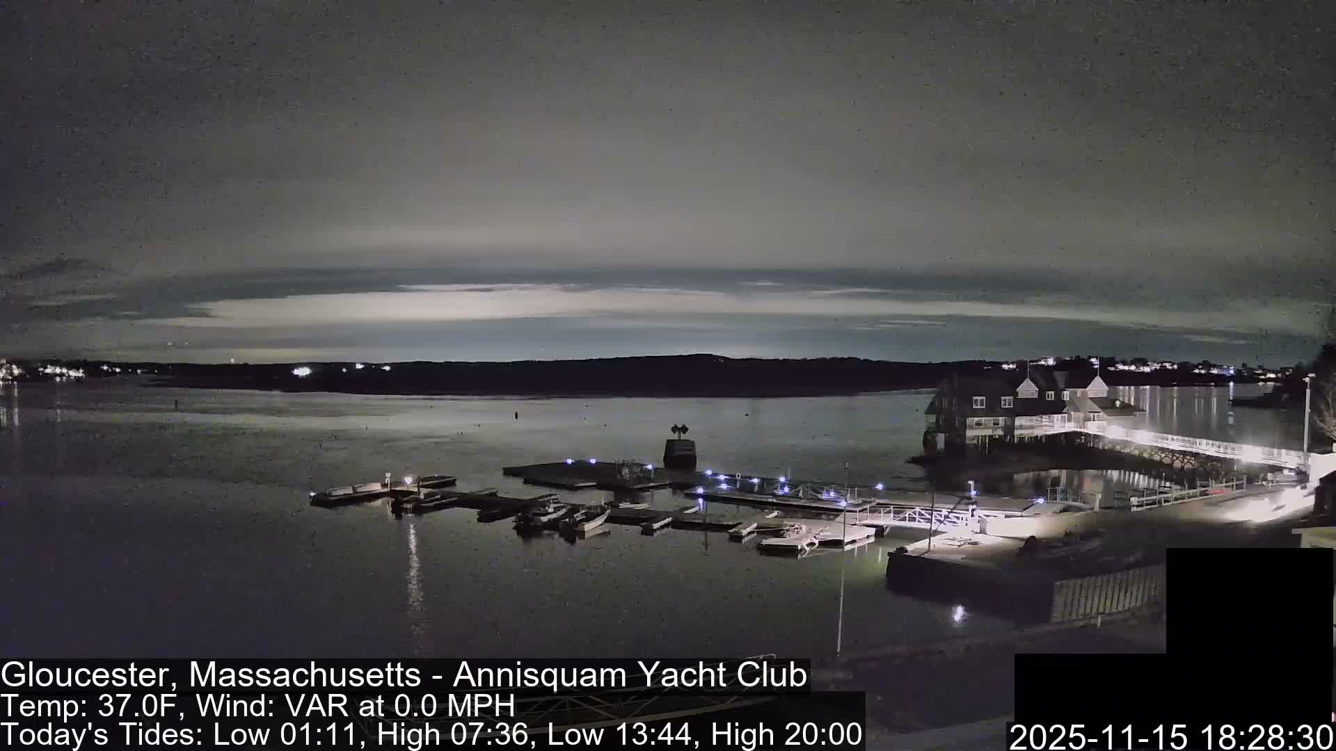 Annisquam Yacht Club Live Cam - Gloucester, Massachusetts, USA 