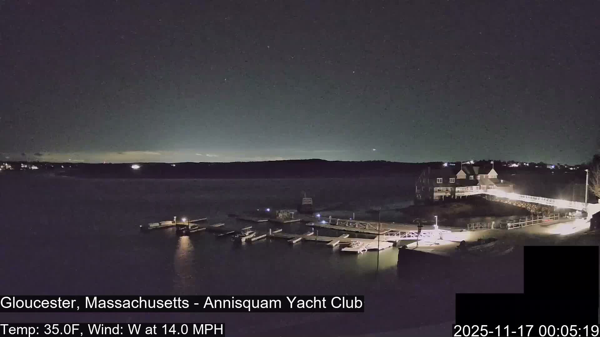 Annisquam Yacht Club Live Cam - Gloucester, Massachusetts, USA 