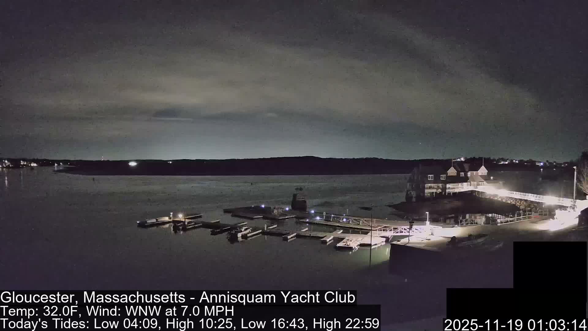 Annisquam Yacht Club Live Cam - Gloucester, Massachusetts, USA 