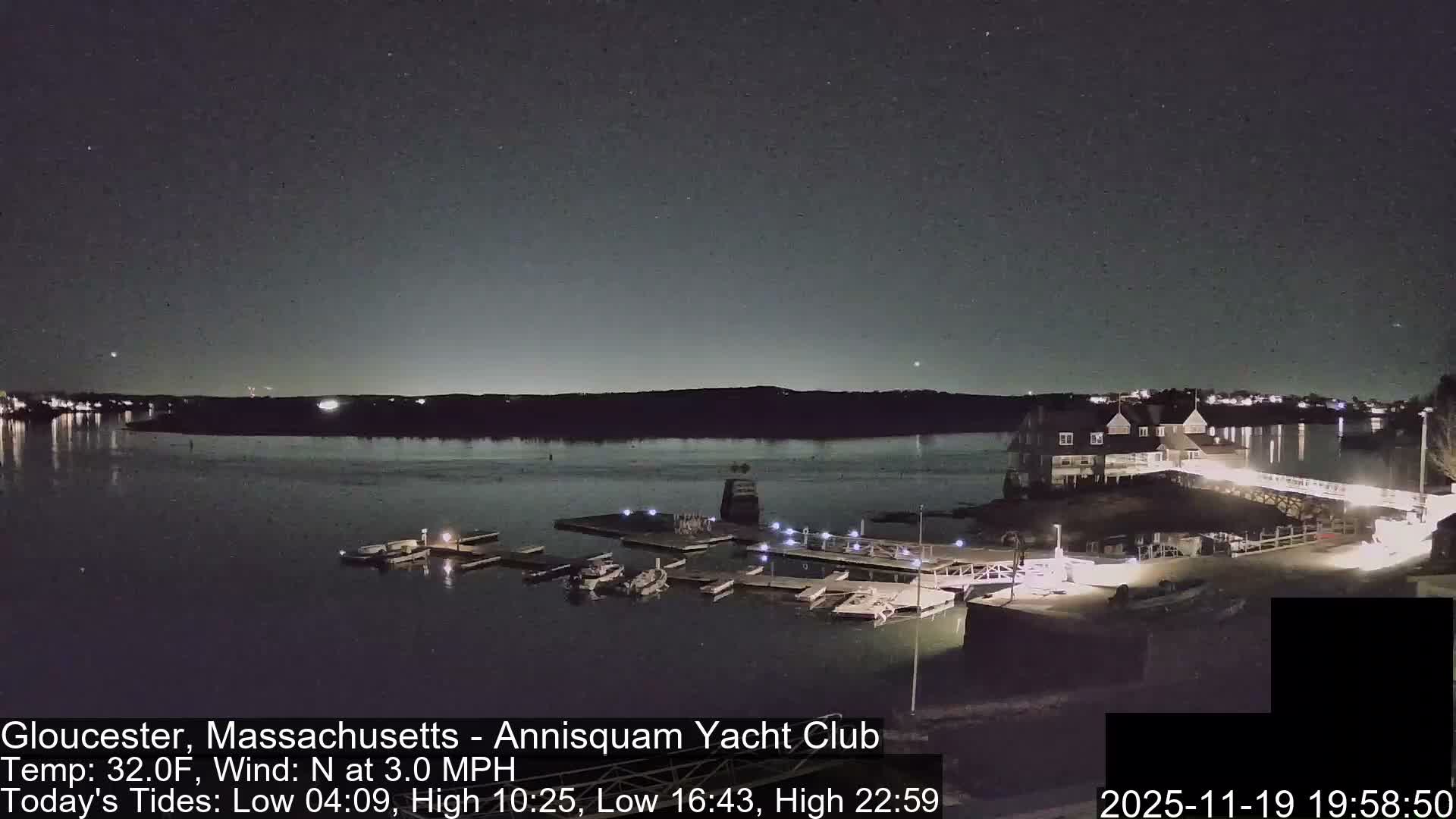 Annisquam Yacht Club Live Cam - Gloucester, Massachusetts, USA 