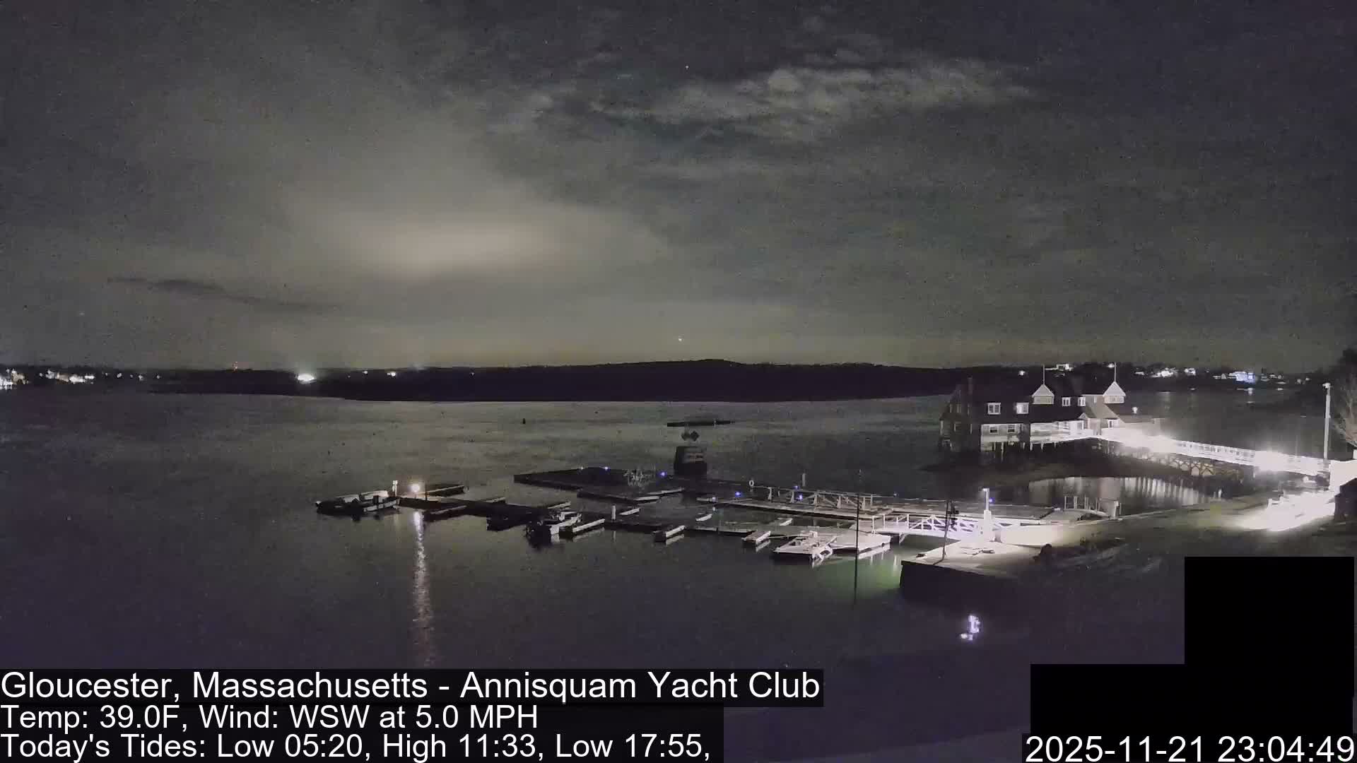 Annisquam Yacht Club Live Cam - Gloucester, Massachusetts, USA 