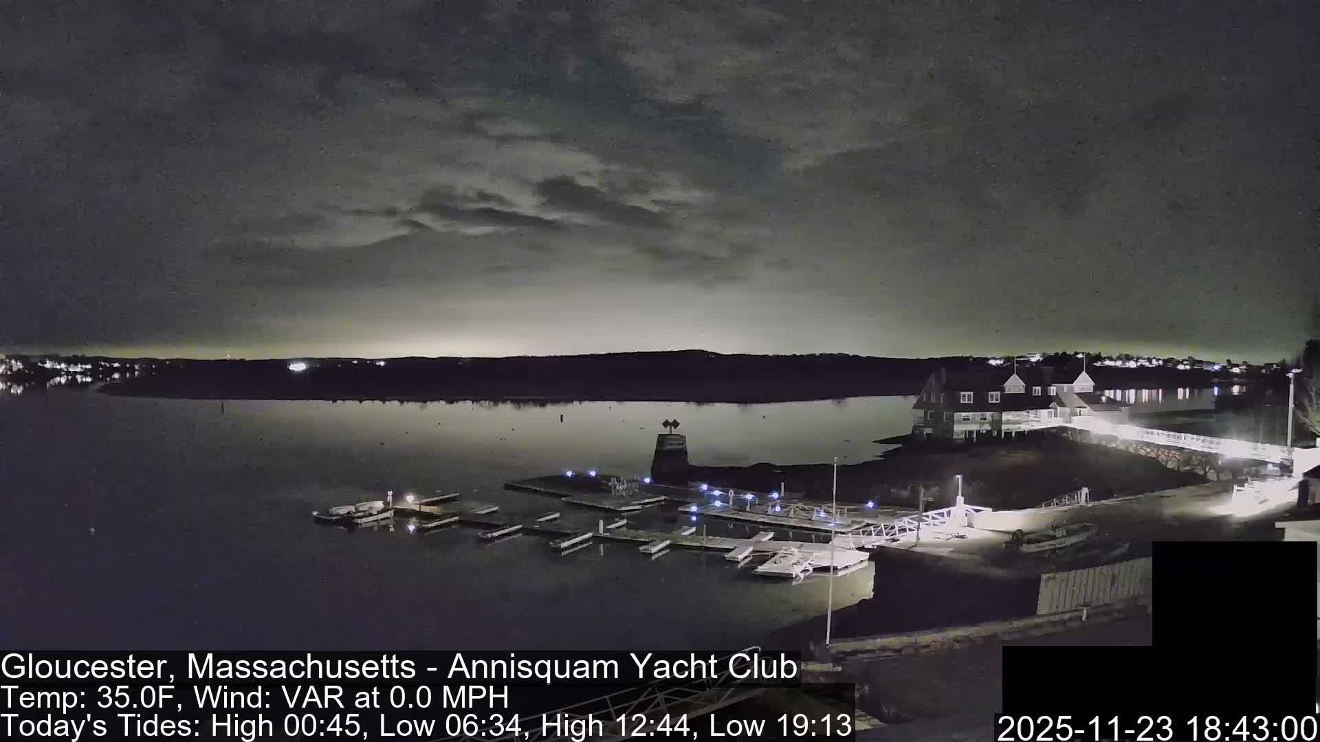 Annisquam Yacht Club Live Cam - Gloucester, Massachusetts, USA 