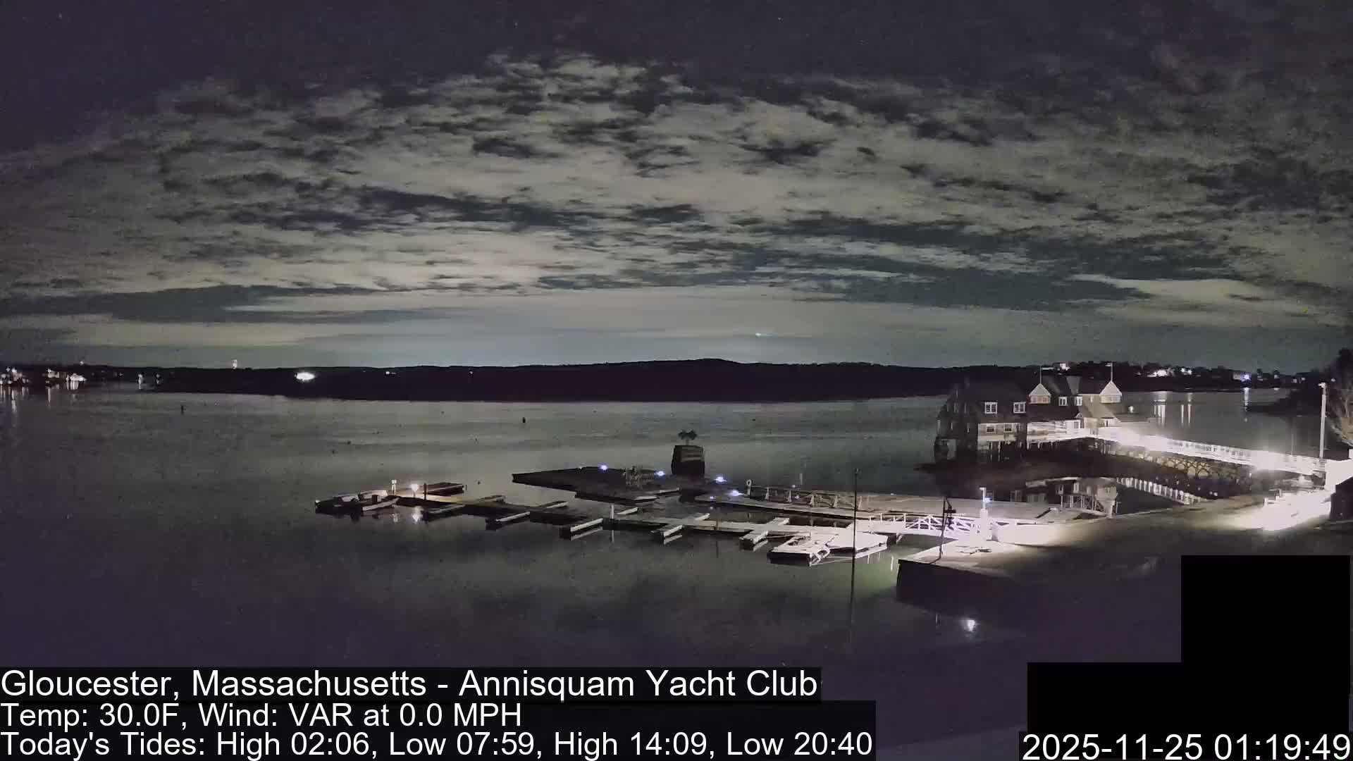 Annisquam Yacht Club Live Cam - Gloucester, Massachusetts, USA 