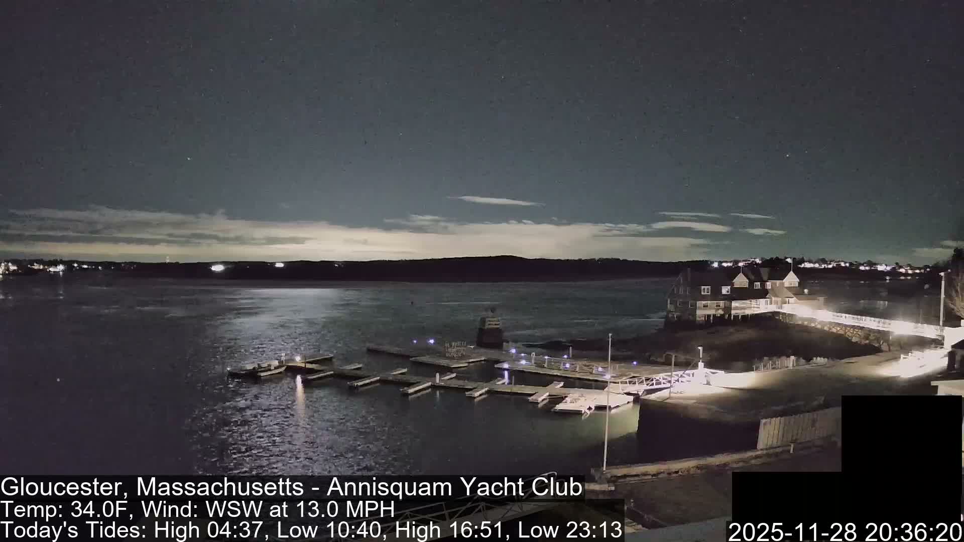Annisquam Yacht Club Live Cam - Gloucester, Massachusetts, USA 