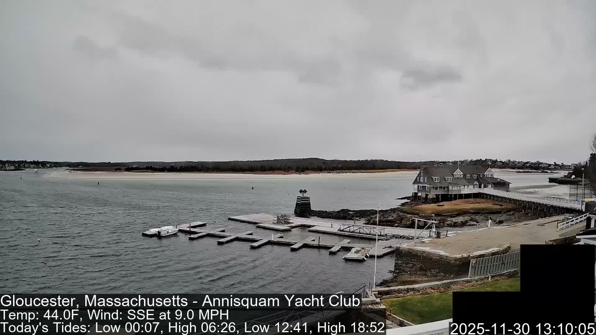 Annisquam Yacht Club Live Cam - Gloucester, Massachusetts, USA 
