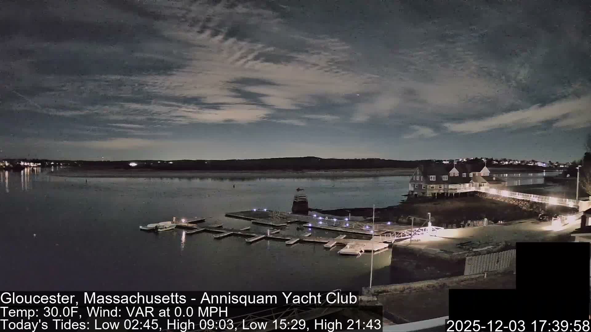 Annisquam Yacht Club Live Cam - Gloucester, Massachusetts, USA 