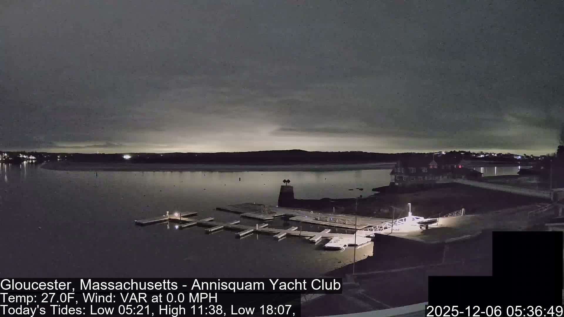 Annisquam Yacht Club Live Cam - Gloucester, Massachusetts, USA 