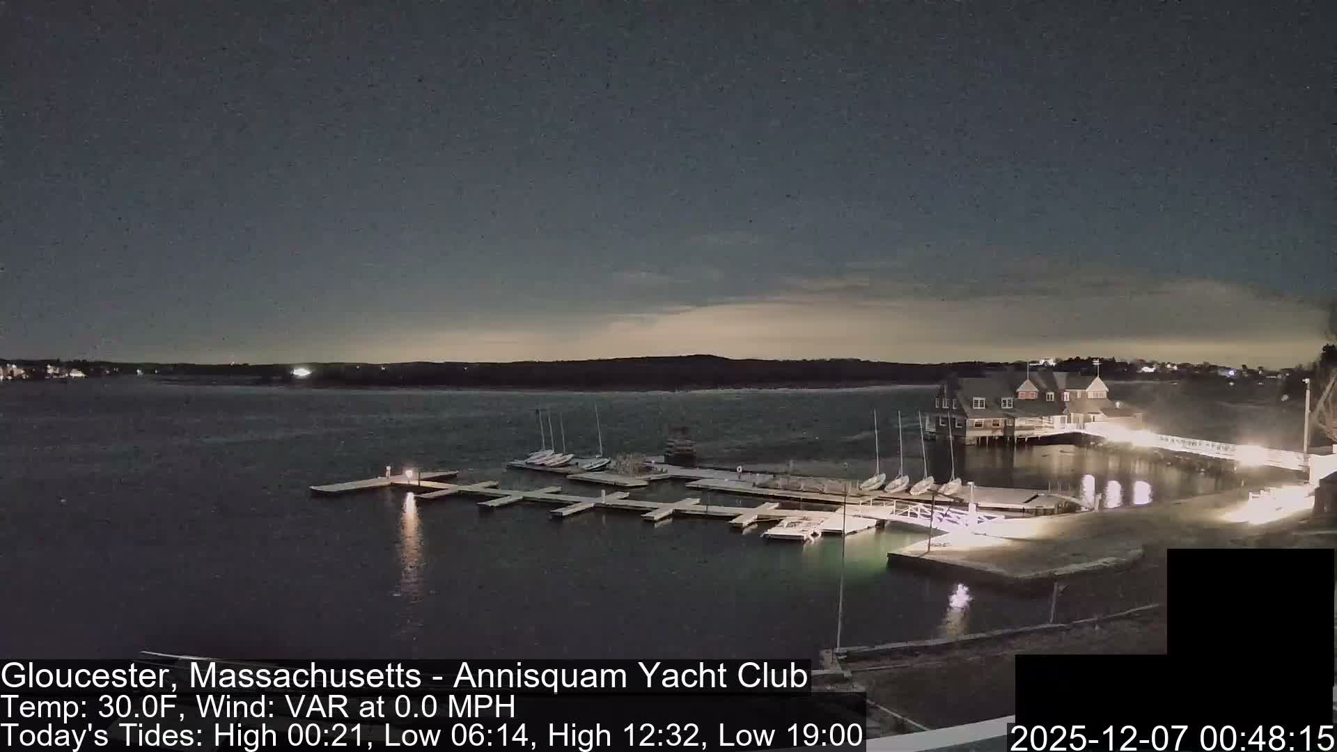 Annisquam Yacht Club Live Cam - Gloucester, Massachusetts, USA 