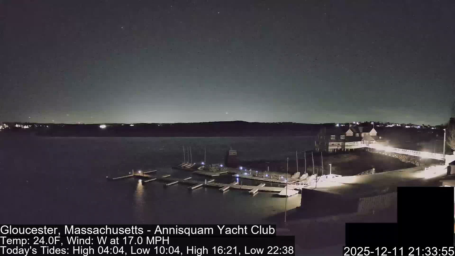 Annisquam Yacht Club Live Cam - Gloucester, Massachusetts, USA 