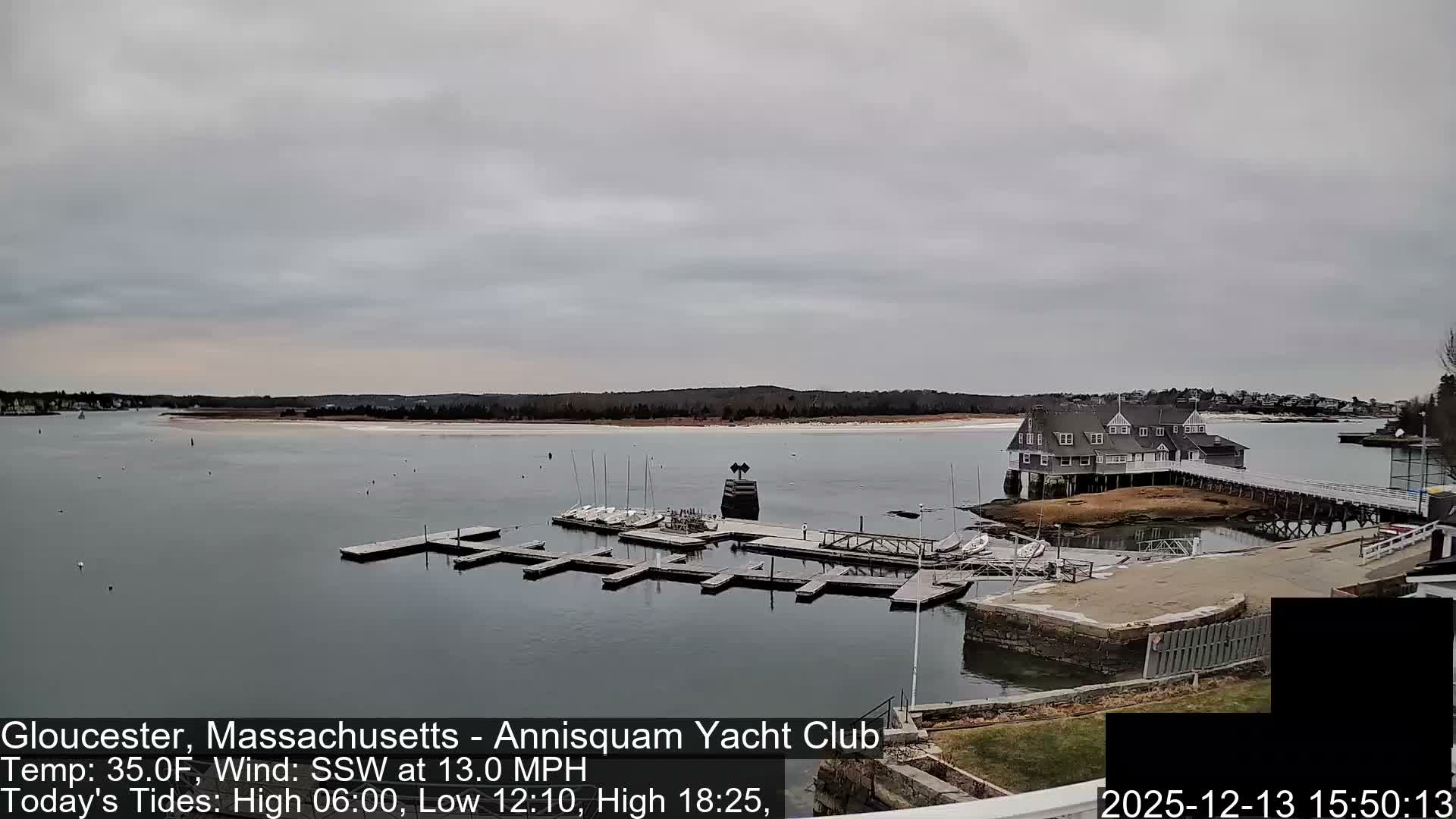 Annisquam Yacht Club Live Cam - Gloucester, Massachusetts, USA 