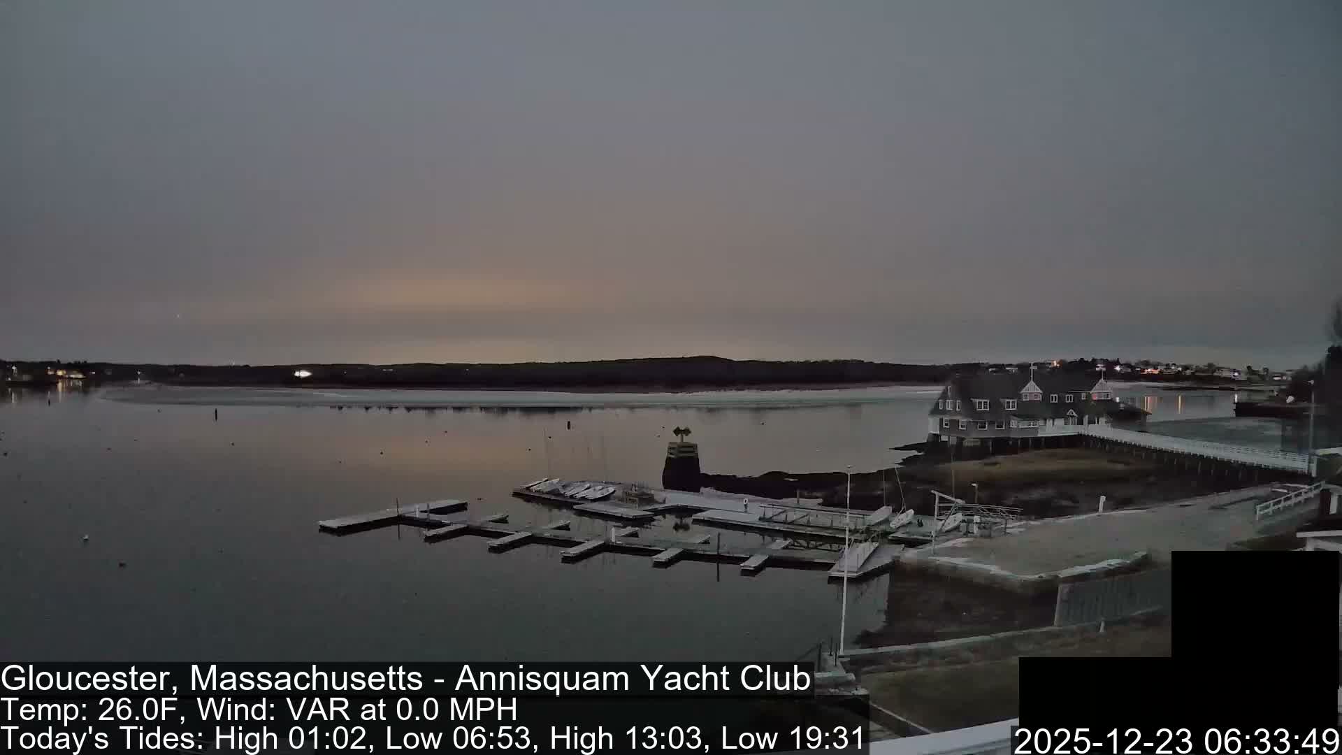 Annisquam Yacht Club Live Cam - Gloucester, Massachusetts, USA 