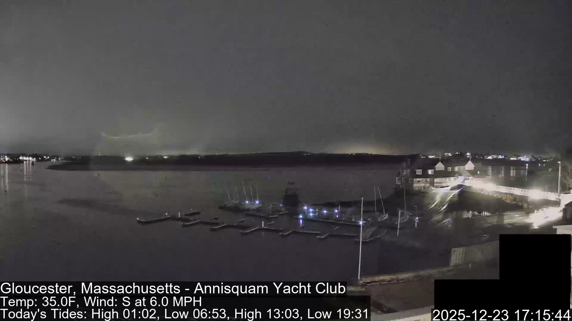 Annisquam Yacht Club Live Cam - Gloucester, Massachusetts, USA 
