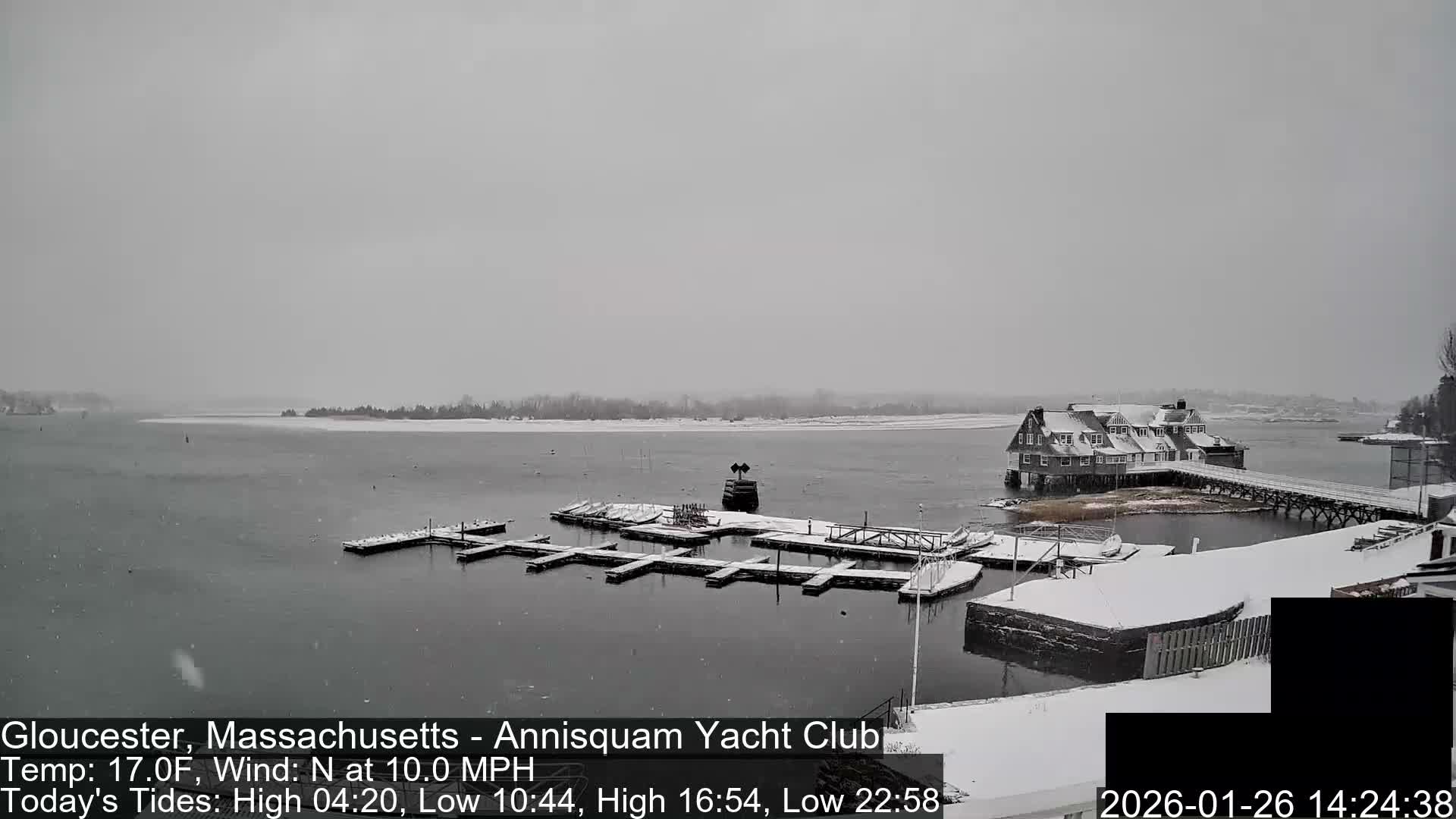 Annisquam Yacht Club Live Cam - Gloucester, Massachusetts, USA 
