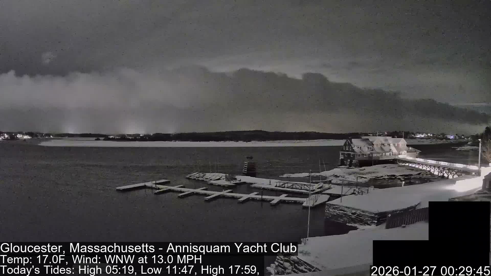 Annisquam Yacht Club Live Cam - Gloucester, Massachusetts, USA 