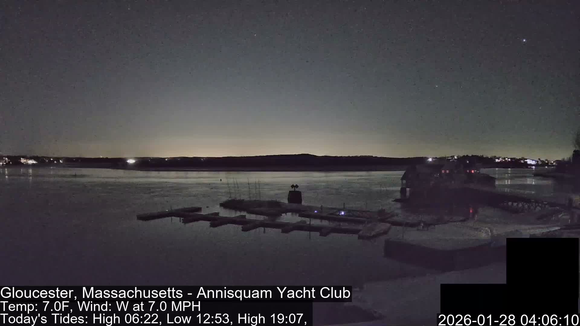 Annisquam Yacht Club Live Cam - Gloucester, Massachusetts, USA 