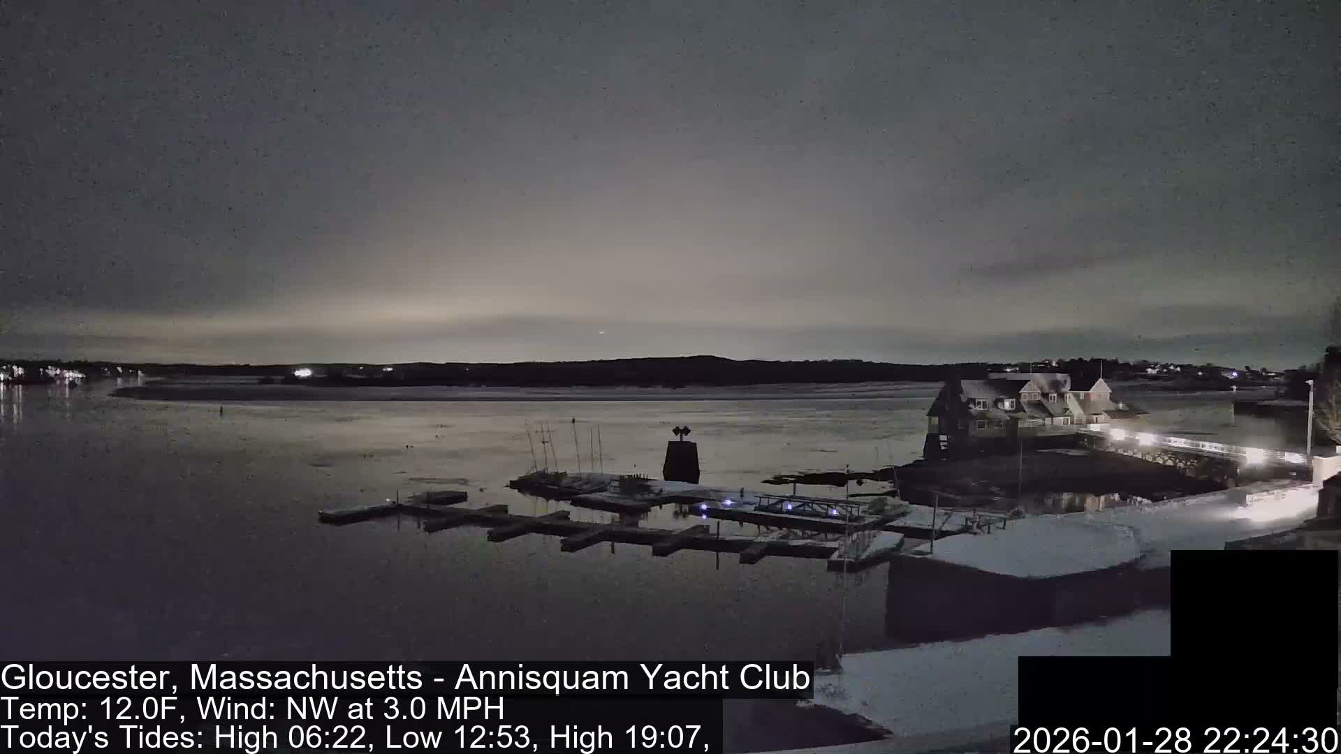 Annisquam Yacht Club Live Cam - Gloucester, Massachusetts, USA 