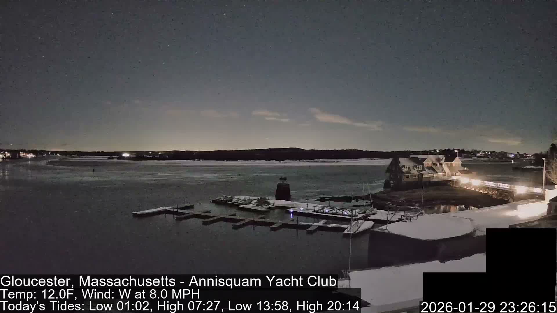 Annisquam Yacht Club Live Cam - Gloucester, Massachusetts, USA 